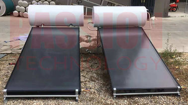150L Flat Plate فشار آبگرمکن خورشیدی، سیستم آب گرم خورشیدی سفید مخزن خارجی رنگی رنگ شده