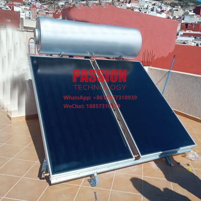 آب گرم کن خورشیدی 300 لیتری صفحه تخت تحت فشار آب گرم کن خورشیدی 250 لیتری آبگرمکن خورشیدی