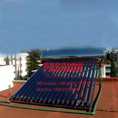 304 فولاد ضد زنگ آب گرم کن خورشیدی 250 فشار قوی آب گرم کن خورشیدی