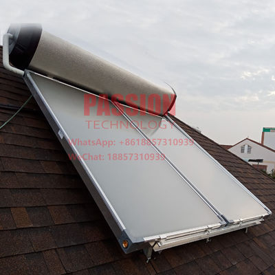 250L 0.7MPa فشار آبگرمکن خورشیدی آبی تیتانیوم تخت جمع کننده خورشیدی