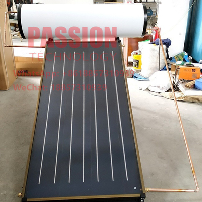 200 لیتر آبگرمکن خورشیدی تخت صفحه تخت فشار 2 متر مربع کلکتور خورشیدی صفحه تخت