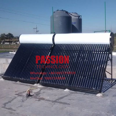 300L تانک سفید آبگرمکن خورشیدی 200L بدون فشار خورشیدی آبگرمکن لوله ای خلاء سیستم گرمایش خورشیدی